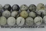 CAG9731 15.5 inches 6mm round black & white agate beads wholesale