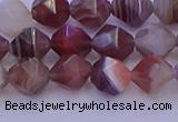 CAG9792 15.5 inches 8mm faceted nuggets botswana agate beads