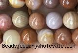 CAG9805 15.5 inches 6mm round wood agate beads wholesale