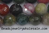 CAG9833 15.5 inches 10mm faceted round Indian agate beads