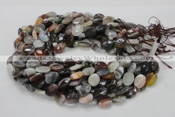 CAG986 15.5 inches 15*20mm faceted oval botswana agate beads