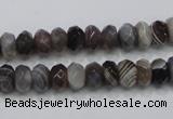 CAG988 15.5 inches 5*8mm faceted rondelle botswana agate beads