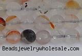 CAG9890 15.5 inches 6mm faceted round dendritic agate beads