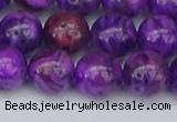 CAG9920 15.5 inches 10mm round purple crazy lace agate beads