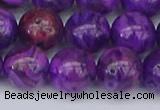 CAG9921 15.5 inches 12mm round purple crazy lace agate beads