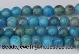 CAG9931 15.5 inches 4mm round blue crazy lace agate beads