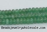 CAJ10 15.5 inches 4*6mm rondelle green aventurine jade beads