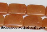 CAJ159 15.5 inches 18*25mm rectangle red aventurine jade beads