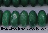 CAJ20 15.5 inches 10*20mm faceted rondelle green aventurine beads