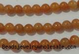 CAJ351 15.5 inches 6mm round red aventurine beads wholesale