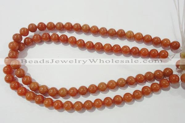 CAJ353 15.5 inches 10mm round red aventurine beads wholesale