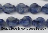 CAJ582 15.5 inches 12*12mm curved moon blue aventurine beads wholesale