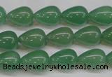 CAJ632 15.5 inches 10*14mm teardrop green aventurine beads