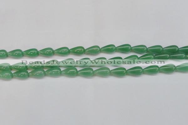 CAJ633 15.5 inches 10*18mm teardrop green aventurine beads