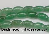 CAJ642 15.5 inches 6*9mm rice green aventurine beads