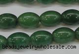 CAJ647 15.5 inches 10*14mm rice green aventurine beads