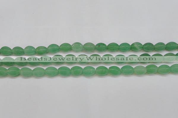 CAJ653 15.5 inches 10*14mm hexahedron green aventurine beads