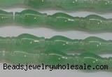 CAJ662 15.5 inches 7*14mm vase-shaped green aventurine beads