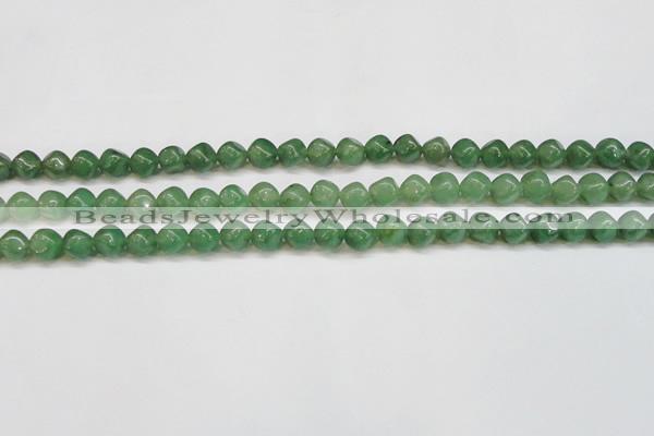 CAJ669 15.5 inches 7*7mm cube green aventurine beads