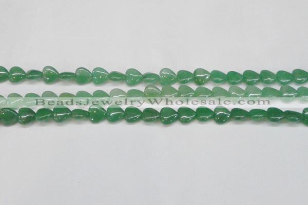 CAJ685 15.5 inches 12*12mm heart green aventurine beads