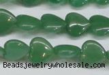 CAJ686 15.5 inches 14*14mm heart green aventurine beads