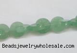 CAJ692 15.5 inches 3*10mm curved moon green aventurine beads