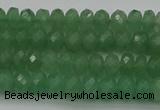 CAJ701 15.5 inches 4*6mm faceted rondelle green aventurine beads