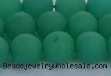 CAJ714 15.5 inches 12mm round matte green aventurine beads