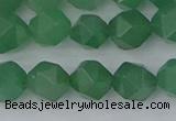 CAJ732 15.5 inches 8mm faceted nuggets green aventurine beads