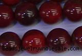 CAJ755 15.5 inches 14mm round apple jasper beads wholesale