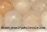 CAJ823 15 inches 12mm faceted round pink aventurine beads