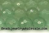 CAJ830 15 inches 6mm faceted round green aventurine beads