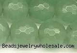 CAJ832 15 inches 10mm faceted round green aventurine beads
