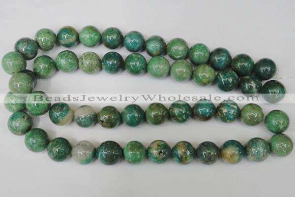 CAM1006 15.5 inches 16mm round natural Russian amazonite beads