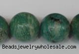 CAM1008 15.5 inches 20mm round natural Russian amazonite beads