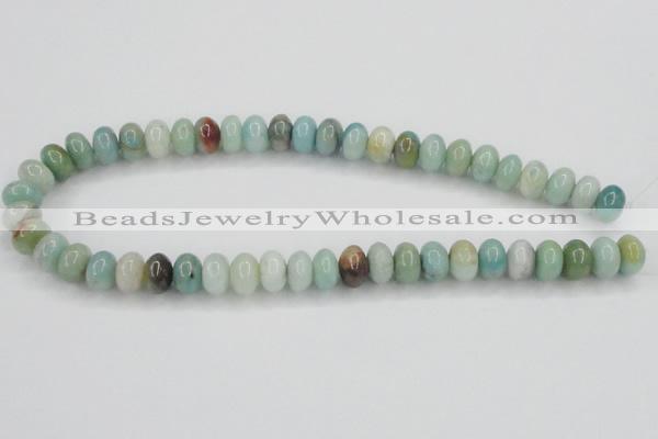 CAM102 15.5 inches 8*12mm rondelle amazonite gemstone beads