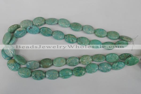 CAM1023 15.5 inches 15*20mm flat drum natural Russian amazonite beads