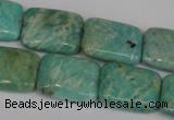 CAM1033 15.5 inches 15*20mm rectangle natural Russian amazonite beads