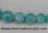 CAM1051 15.5 inches 6mm - 14mm round peru amazonite beads