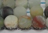 CAM1103 15.5 inches 10mm round matte amazonite beads wholesale