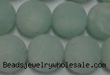 CAM1115 15.5 inches 14mm round matte amazonite beads wholesale