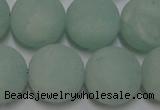 CAM1116 15.5 inches 16mm round matte amazonite beads wholesale