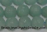 CAM1124 15.5 inches 12mm carved round amazonite beads wholesale