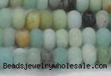 CAM1132 15.5 inches 6*10mm rondelle matte amazonite beads wholesale