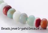 CAM12 5*8mm rondelle natural amazonite gemstone beads Wholesale