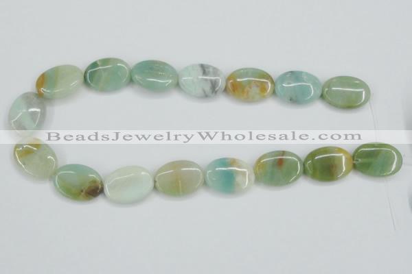 CAM120 15.5 inches 18*25mm oval amazonite gemstone beads wholesale