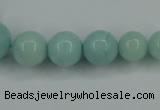 CAM125 15.5 inches multi-size round amazonite gemstone beads