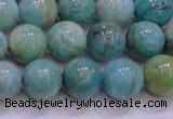 CAM1254 15.5 inches 12mm round natural Russian amazonite beads