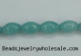 CAM129 15.5 inches 8*12mm rice amazonite gemstone beads wholesale