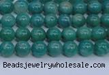 CAM1300 15.5 inches 4mm round natural Russian amazonite beads